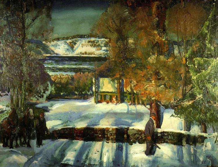 George Wesley Bellows Strabe im Winter oil painting picture